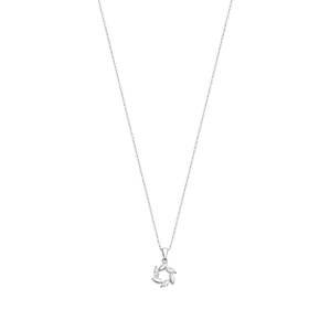 Lotus Silver Nadčasový strieborný náhrdelník so zirkónmi LP3188-1 / 1 (retiazka, prívesok)