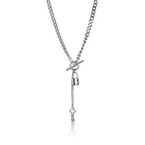 Marc Malone Originálny oceľový náhrdelník Payton Silver Necklace MCN23111S