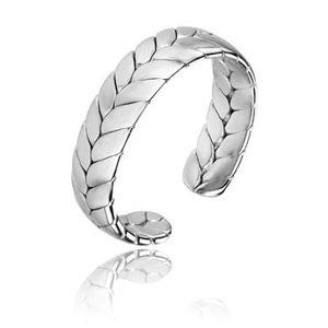 Marc Malone Otvorený oceľový prsteň Oaklynn Silver Ring MCJ.R1023