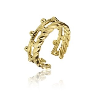 Marc Malone Otvorený pozlátený prsteň Vivian Gold Ring MCR23006G