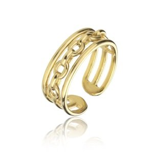 Marc Malone Otvorený pozlátený prsteň Madeline Gold Ring MCR23001G