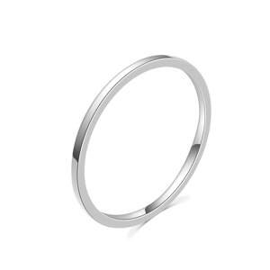 MOISS Minimalistický strieborný prsteň R0002020 57 mm