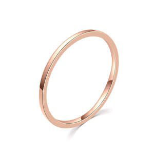 MOISS Minimalistický bronzový prsteň R000199 53 mm