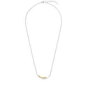MOISS Elegantný bicolor náhrdelník so zirkónmi N0000478