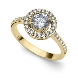 Oliver Weber Elegantný pozlátený prsteň Sunshine 63268G 57 mm