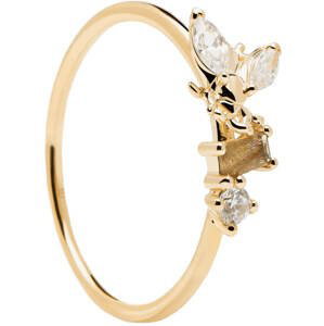 PDPAOLA Nežný pozlátený prsteň s krásnou včelkou Revere Gold AN01-219 54 mm