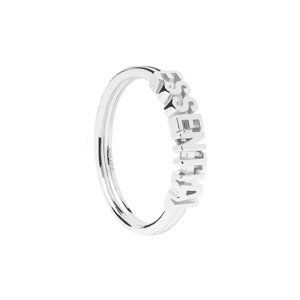 PDPAOLA Elegantný strieborný prsteň ESSENTIAL Silver AN02-608 56 mm