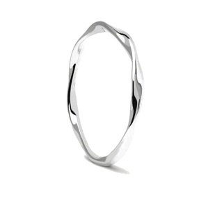 PDPAOLA Minimalistický strieborný prsteň SPIRAL Silver AN02-804 56 mm