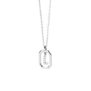 PDPAOLA Pôvabný strieborný náhrdelník písmeno "L" LETTERS CO02-523-U (retiazka, prívesok)