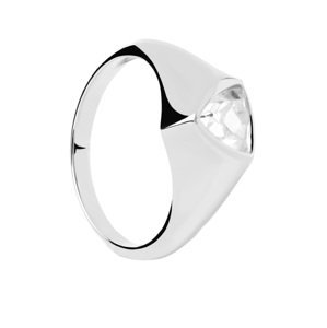 PDPAOLA Strieborný prsteň Triangle Shimmer Essentials AN02-986 56 mm