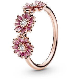 Pandora Bronzový prsteň Ružové sedmokrásky 188792C01 50 mm