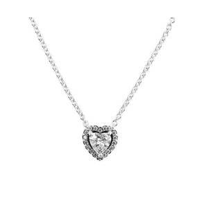 Pandora Strieborný náhrdelník s trblietavým srdiečkom Timeless 398425C01-45