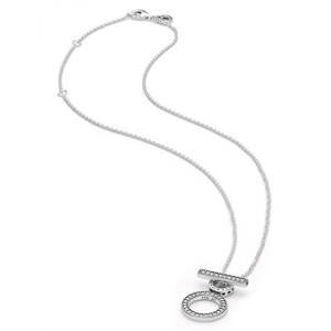 Pandora Strieborný náhrdelník Double Hoop T 399039C01-45