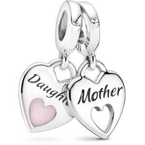 Pandora Srdiečkové prívesky Matka a dcéra Double Heart 799187C01