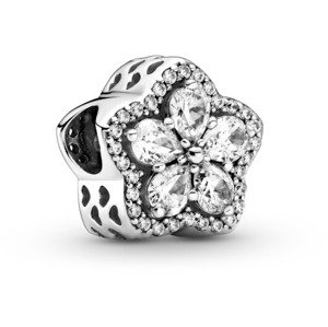 Pandora Trblietavá strieborná korálka Sparkling Snowflake Timeless 799224C01