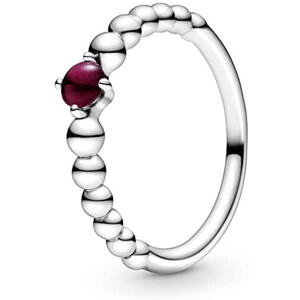 Pandora Strieborný prsteň pre ženy narodené v januári 198867C08 52 mm