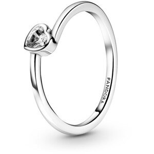 Pandora Romantický strieborný prsteň so srdiečkom People 199267C02 50 mm