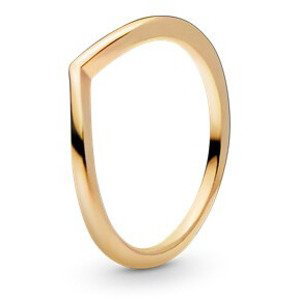 Pandora Minimalistický pozlátený prsteň Shine 168742C00 50 mm