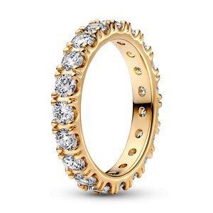 Pandora Trblietavý pozlátený prsteň Shine Eternity 160050C01 52 mm
