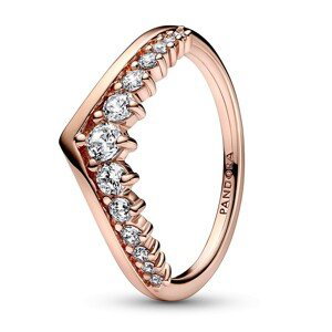 Pandora Trblietavý bronzový prsteň Rose 182320C01 50 mm