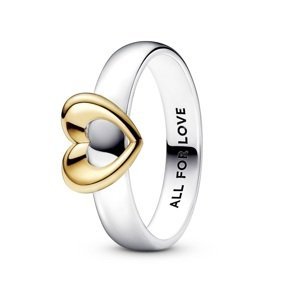 Pandora Romantický prsteň Posuvné srdce Shine 162504C00 54 mm