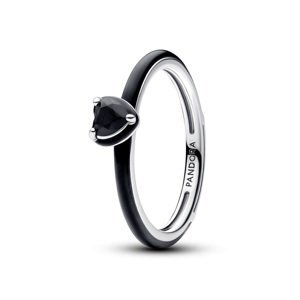 Pandora Originálny čierny prsteň zo striebra ME 193088C01 48 mm