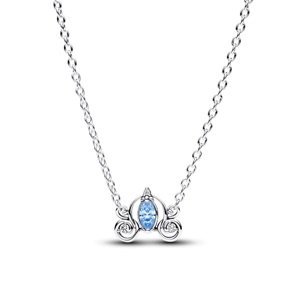 Pandora Strieborný náhrdelník Popoluškin kočiar Disney 393057C01-45