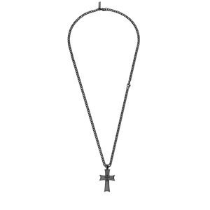 Police Štýlový pánsky náhrdelník Kríž s kryštálmi Zeal PEAGN0011003