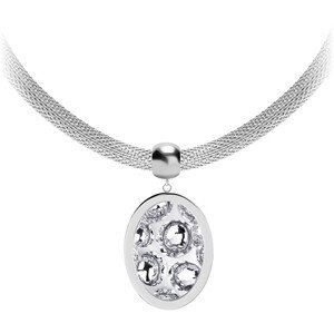 Preciosa Oceľový náhrdelník s trblietavým príveskom Idared 7360 00