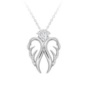 Preciosa Nežný strieborný náhrdelník Angelic Hope 5293 00 40 cm