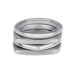 BREIL Moderná sada oceľových prsteňov New Tetra TJ301 56 mm