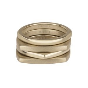 BREIL Moderná sada pozlátených prsteňov New Tetra TJ302 56 mm