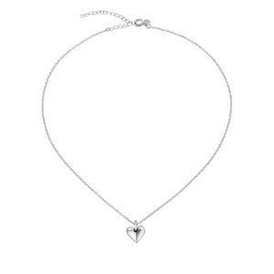 BREIL Nežný strieborný náhrdelník so srdiečkom Darling TJ3153
