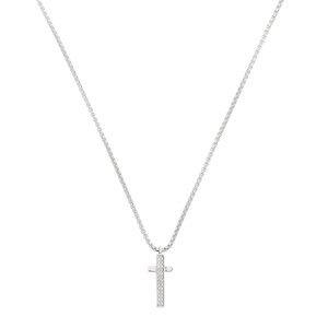 BREIL Štýlový pánsky náhrdelník s krížikom Light Row TJ3360