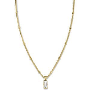 Rosefield Pozlátený oceľový náhrdelník s kryštálom Swarovski Toccombo JTNBG-J441
