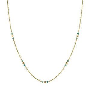 Rosefield Jemný pozlátený náhrdelník Emerald JNEDG-J719
