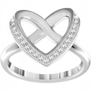 Swarovski Romantický prsteň so srdiečkom Cupidon 5140097 54 mm