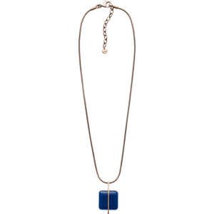Skagen Bronzový náhrdelník s modrým sklom Sea Glass SKJ1134791