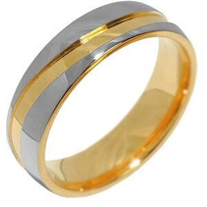 Silvego Snubný oceľový prsteň pre mužov a ženy Mariage RRC2050-M 49 mm