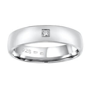 Silvego Snubný strieborný prsteň Poesia pre ženy QRG4104W 52 mm