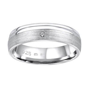 Silvego Snubný strieborný prsteň Amora pre ženy QRALP130W 50 mm