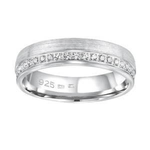 Silvego Snubný strieborný prsteň Paradise pre ženy QRGN23W 53 mm