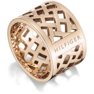 Tommy Hilfiger Originálne pozlátený prsteň z ocele TH2700744 54 mm