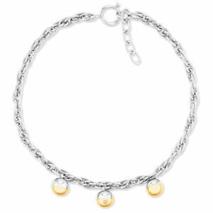 Tommy Hilfiger Štýlový bicolor náhrdelník s príveskami 2780486