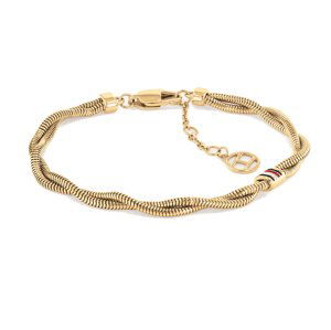 Tommy Hilfiger Dvojitý krútený náramok z pozlátenej ocele Braided Metal 2780689