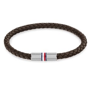 Tommy Hilfiger Hnedý kožený náramok pre mužov Infinity 2790458