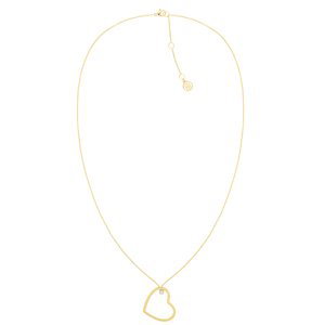 Tommy Hilfiger Slušivý pozlátený náhrdelník so srdiečkom Minimal Hearts 2780757