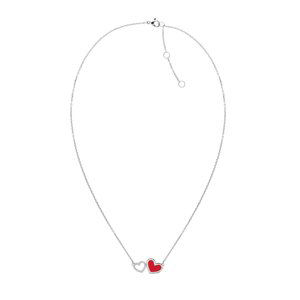 Tommy Hilfiger Slušivý oceľový náhrdelník so srdiečkami Enamel Hearts 2780746