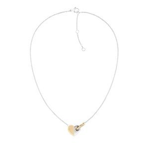 Tommy Hilfiger Slušivý oceľový náhrdelník s bicolor srdiečkom 2780878