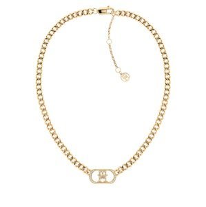 Tommy Hilfiger Luxusný pozlátený náhrdelník Monogram 2780894